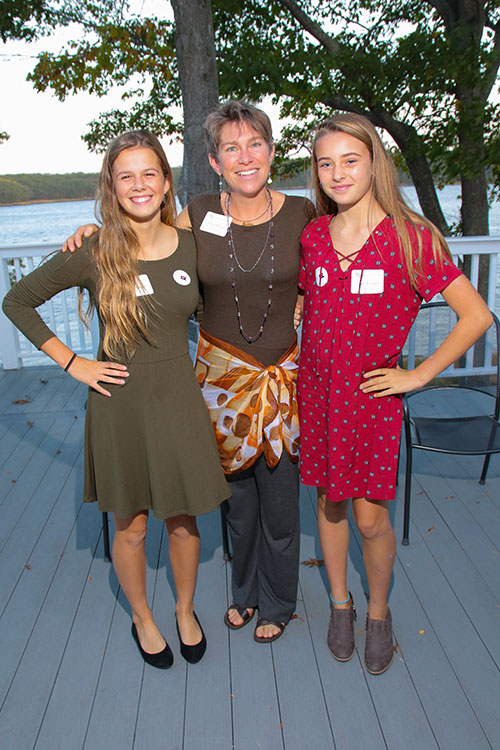 Addie and Lainey with their teacher