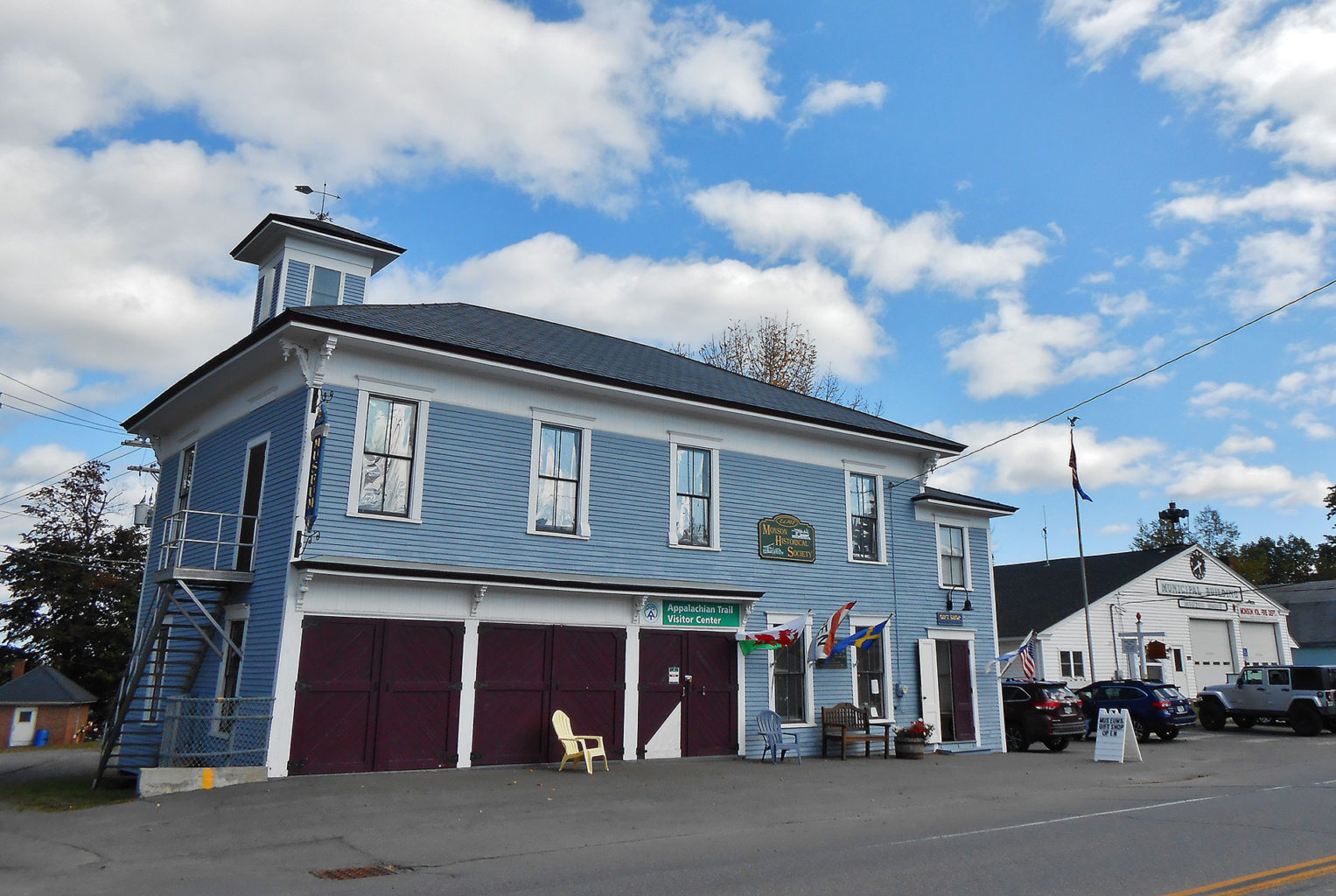 The Monson Historical Society building houses the Monson A.T. Visitor Center.