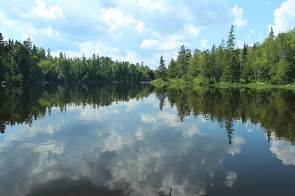 Square Lake Thoroughfare, part of the Fish River Chain of Lakes.