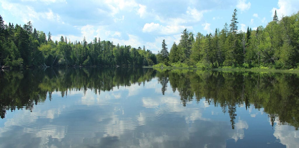 Square Lake Thoroughfare, part of the Fish River Chain of Lakes. Photo by Ann Flewelling