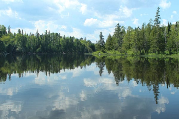 Square Lake Thoroughfare, part of the Fish River Chain of Lakes. Photo by Ann Flewelling