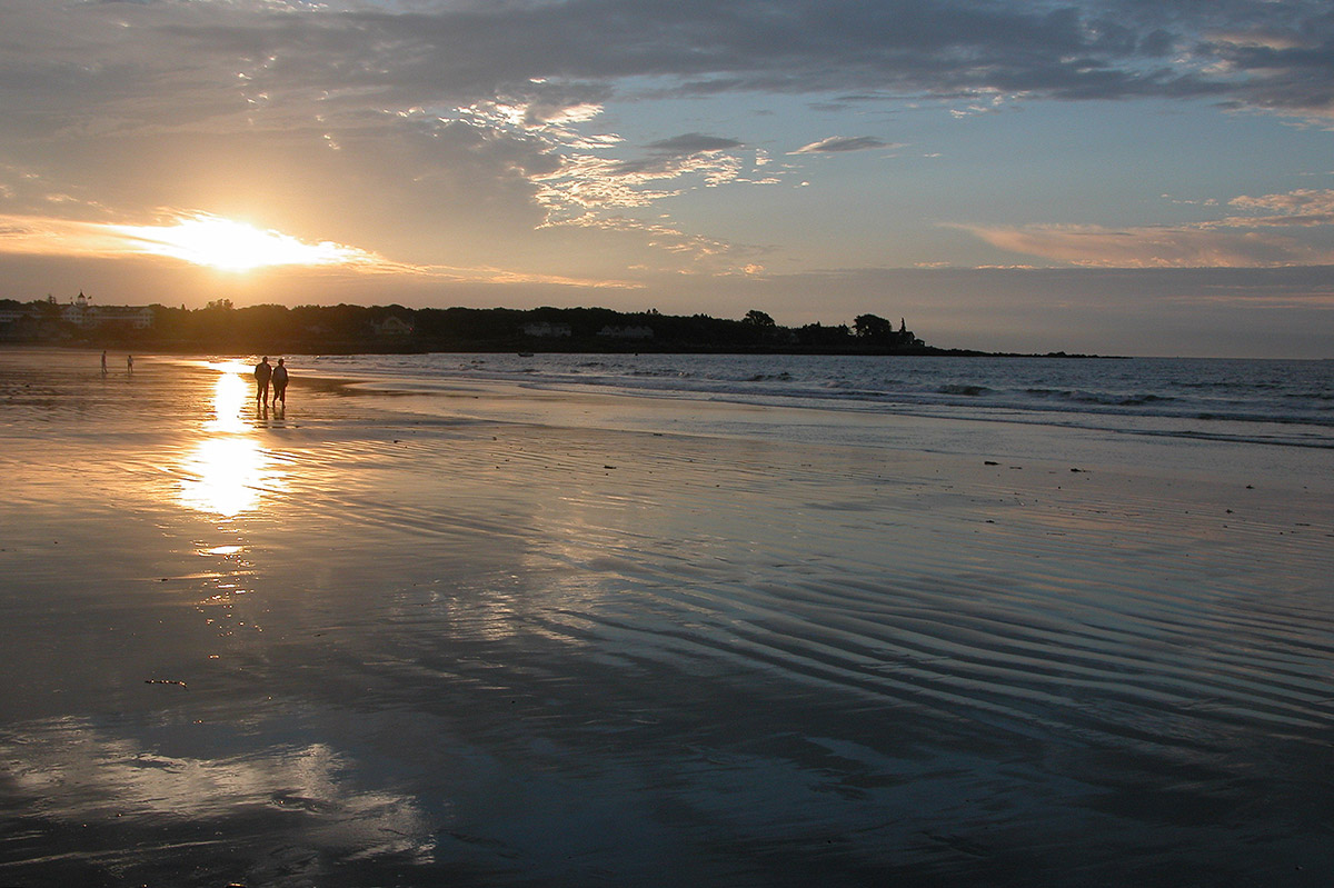 Gooch's Beach at sunrise, Kennebunk