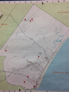 Trail maps at Loranger Memorial School