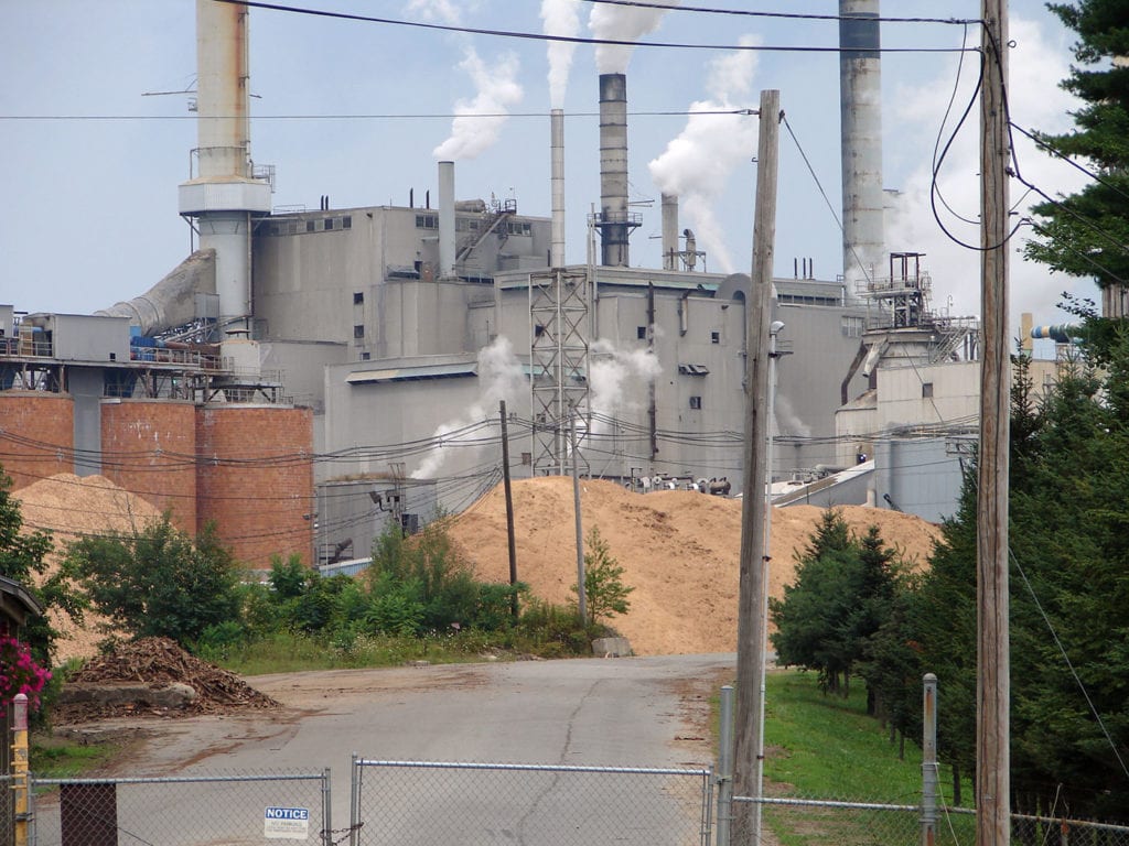 Paper mill in Jay, Maine