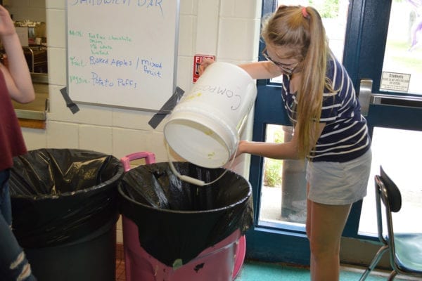 Composting at Hall-Dale Middle School