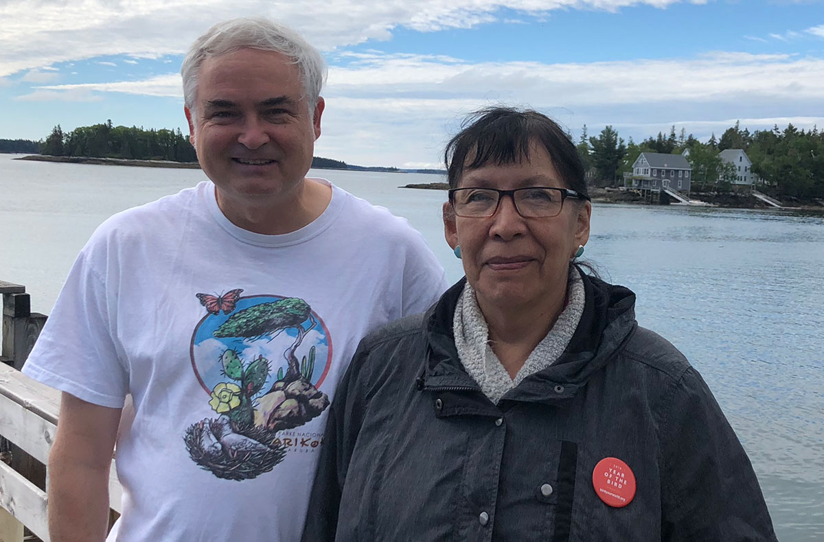 Jeff Wells and Florence at Hog Island Camp