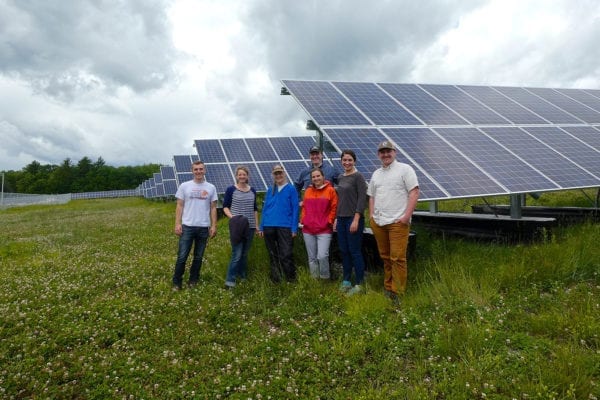 NRCM staff at Madison solar project