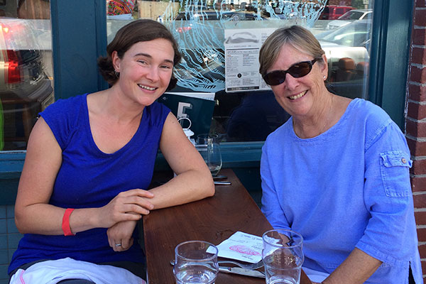 Kelly Corbin with her mom Carol Thompson