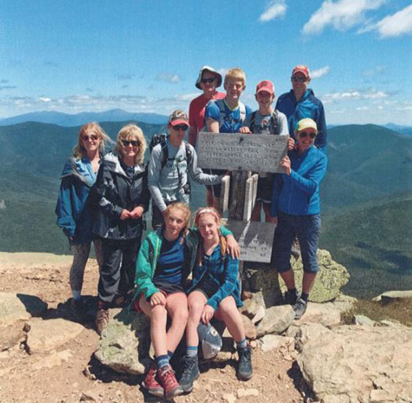 Peggy Schuler (second from left) and family