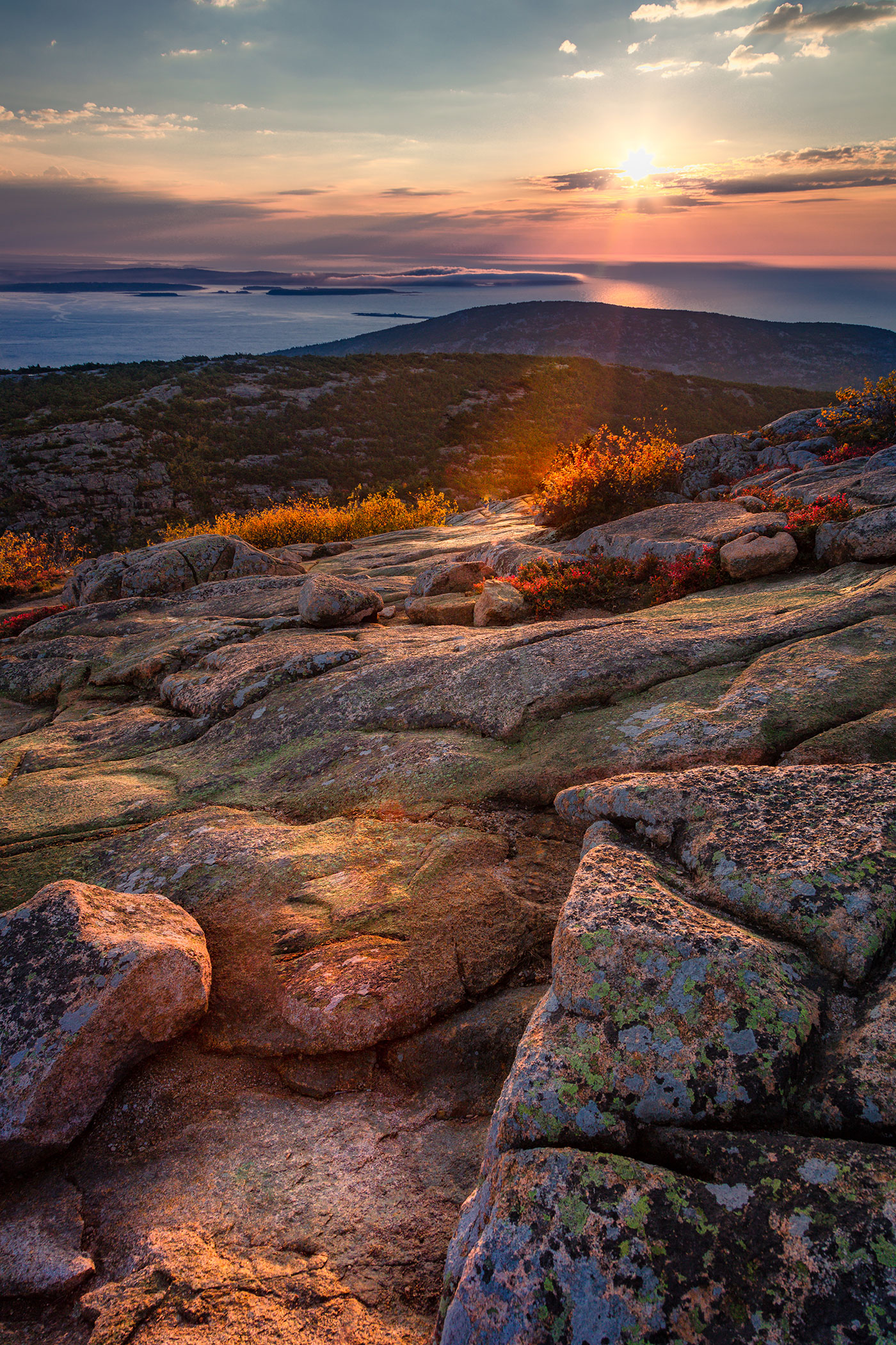 Heavenly Sunlight on Cadillac by Michael Walsh