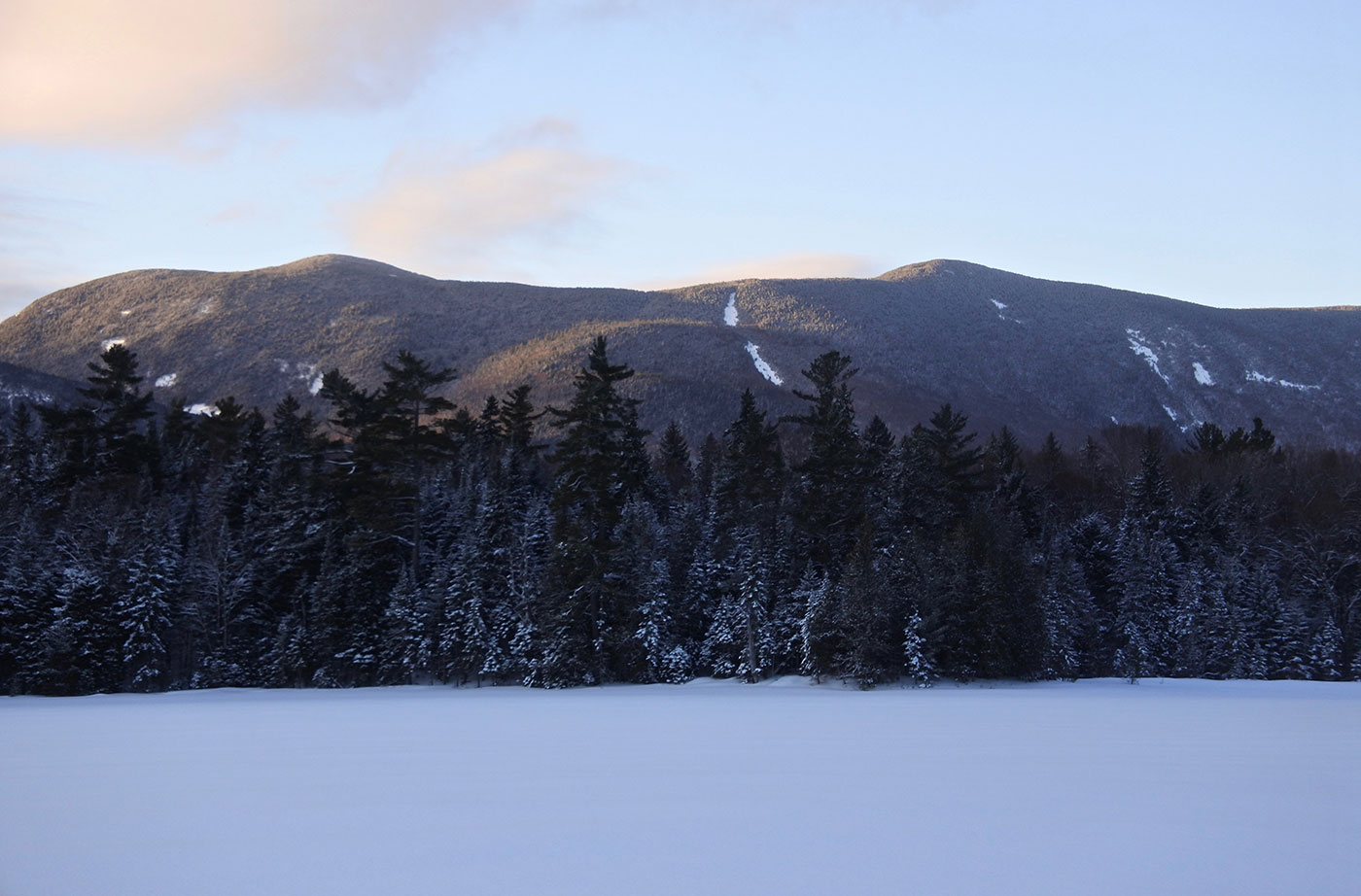 Little Lyford pond and Baker Mountain, 100-Mile Wilderness