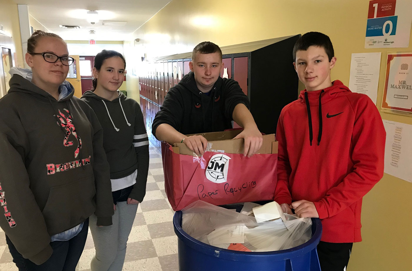 Recycling by Jobs for Maine's Graduates at China Middle School