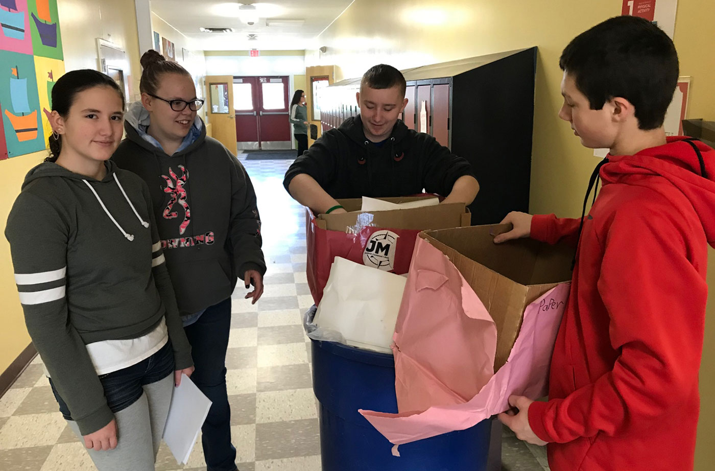 Recycling by Jobs for Maine's Graduates at China Middle School