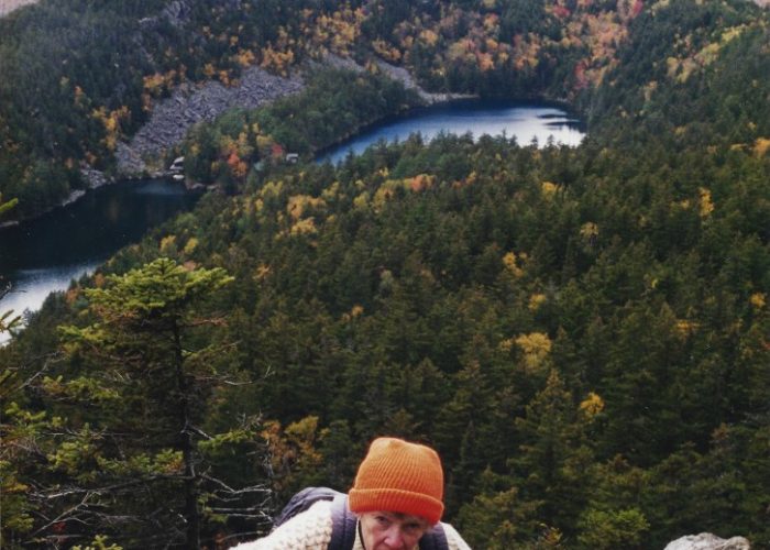 summiting Borestone Mountain