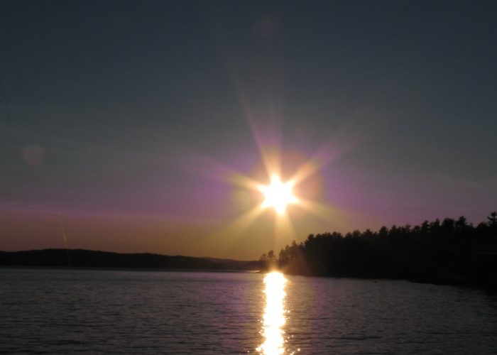 Sebec Lake sunset