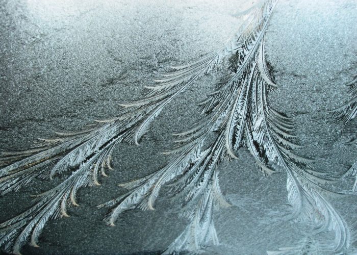 frosty windshield