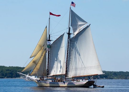 Maine windjammer in Rockland