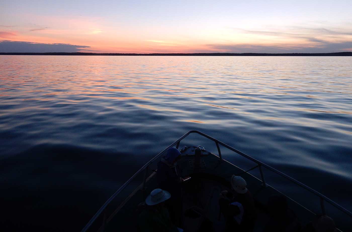 sunset on Muscongus Bay