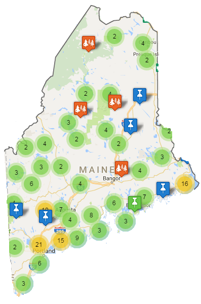 Explore Maine Map