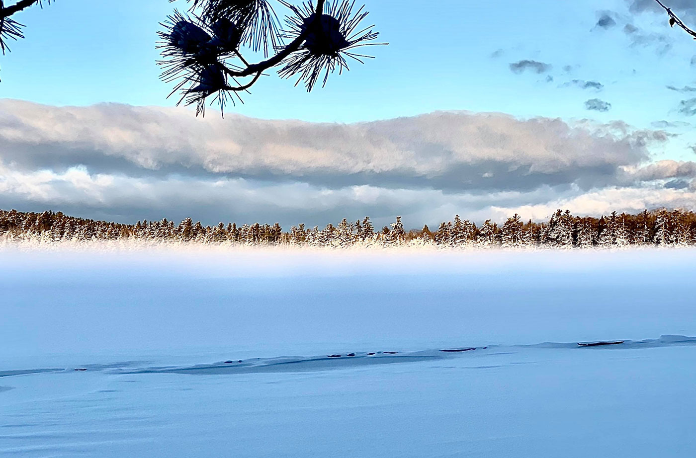 Echo Lake in winter