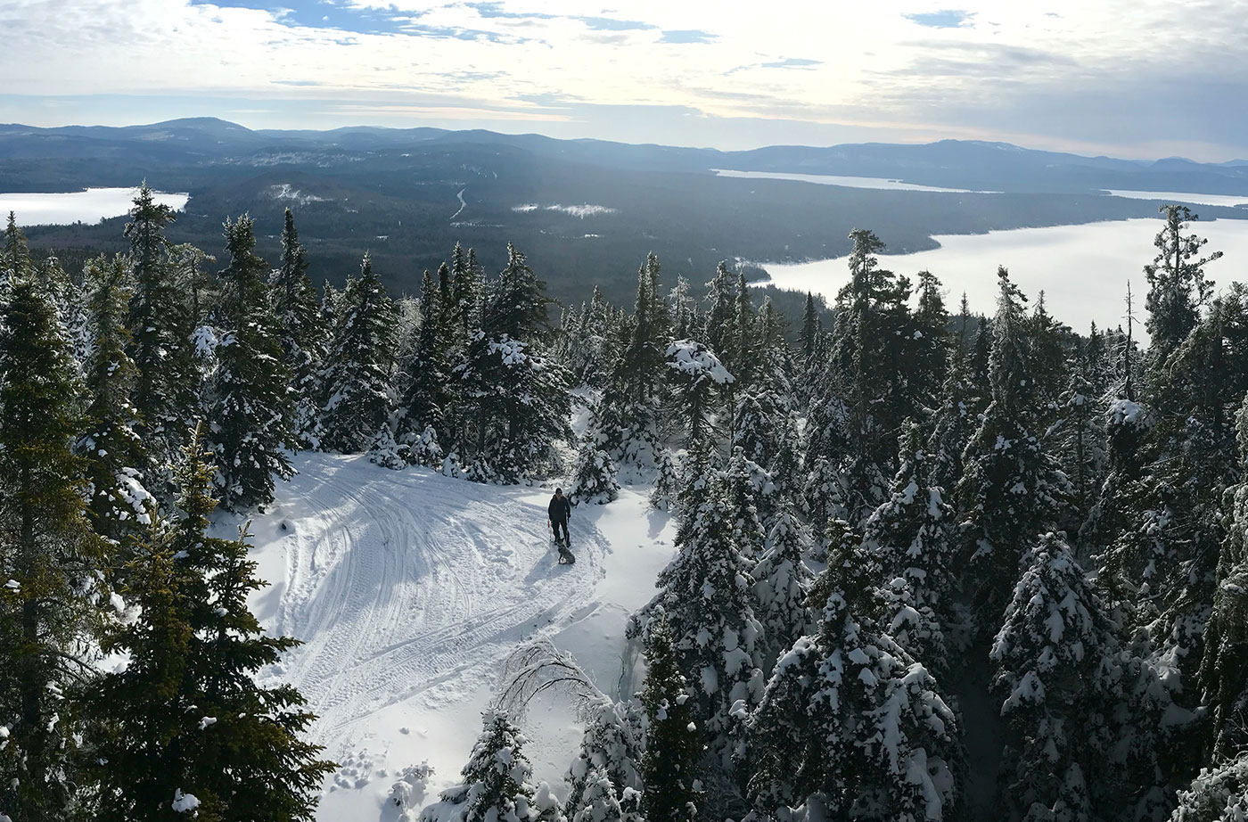 Snowy view from Bald Mountain