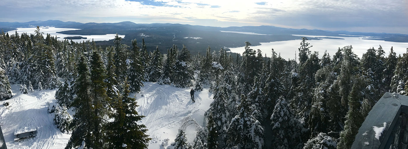 Snowy view from Bald Mountain