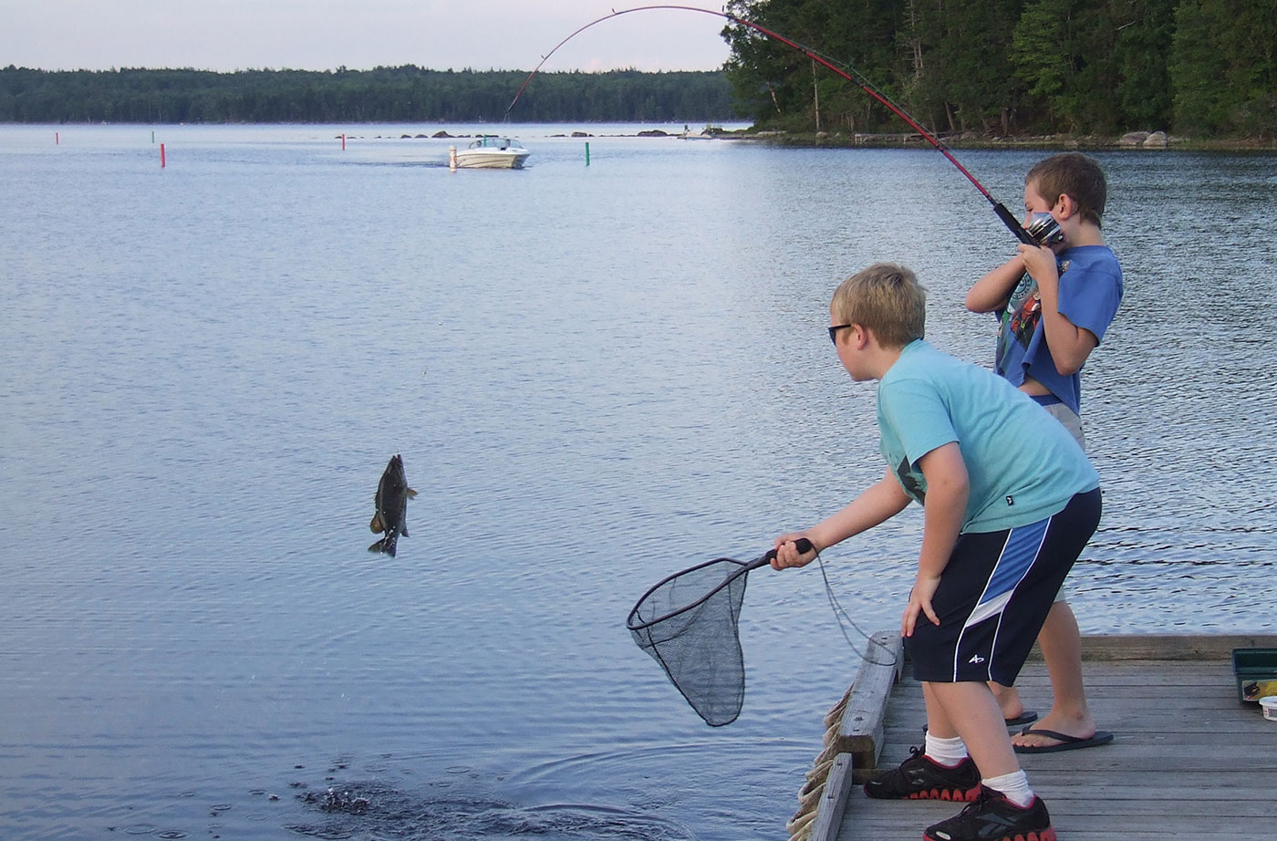fishing in Gardner Lake