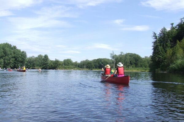 paddlers on the Androscoggin