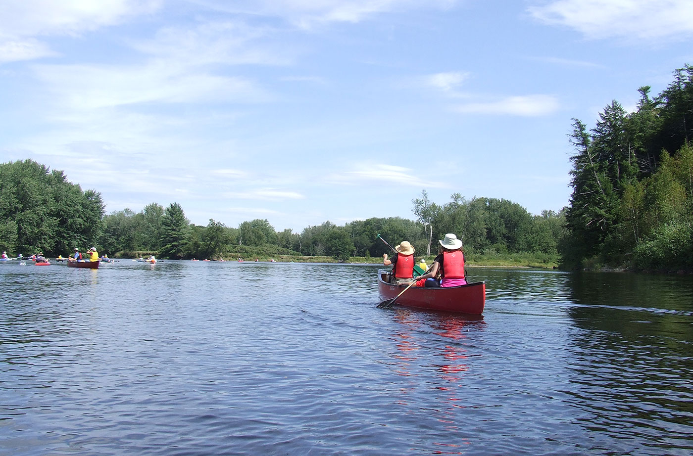 paddlers on the Androscoggin