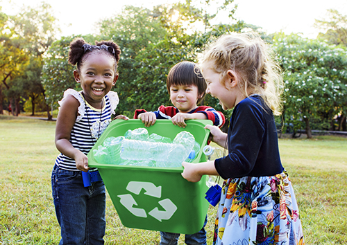 kids recycling