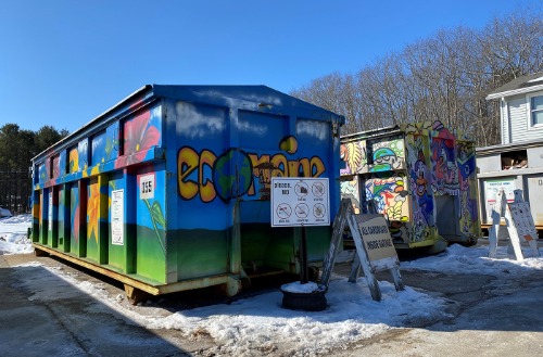 ecomaine recycling bin