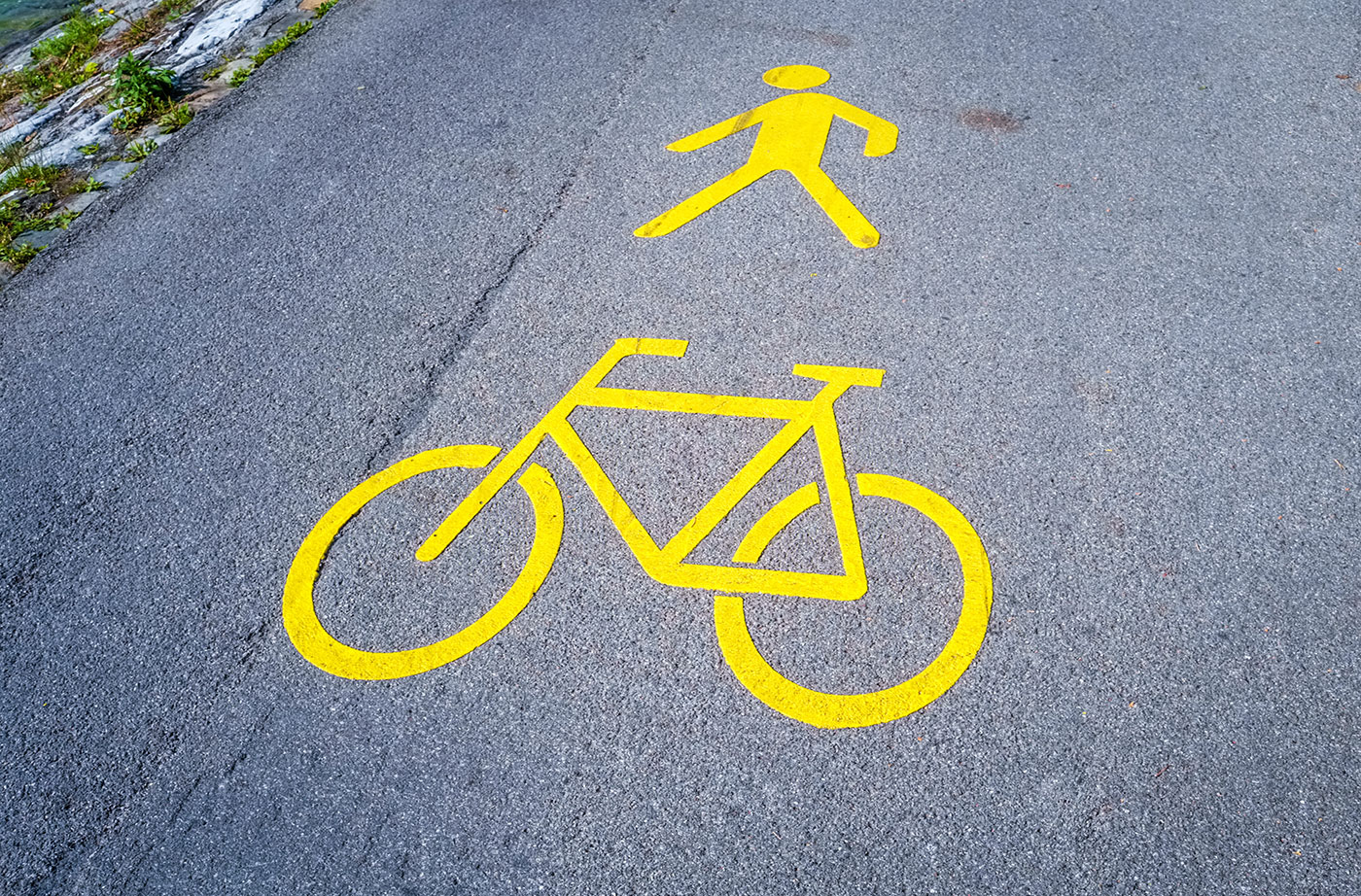 bike and pedestrian crossing