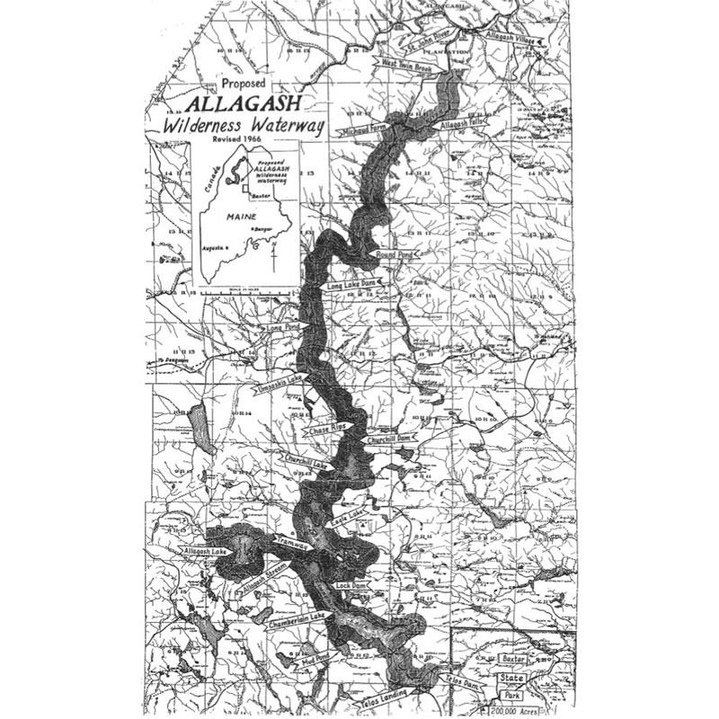 Allagash proposed map 1966