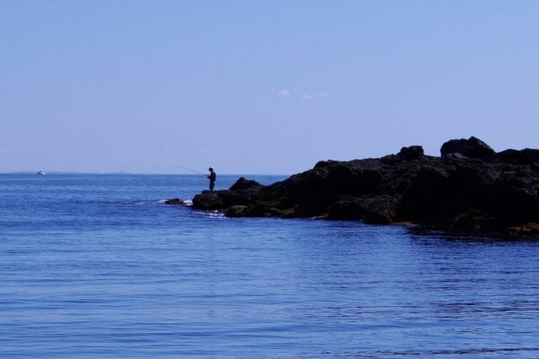 fisherman on Maine coast