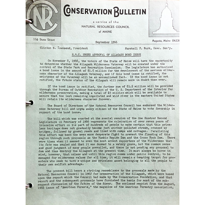 Old NRCM newsletter