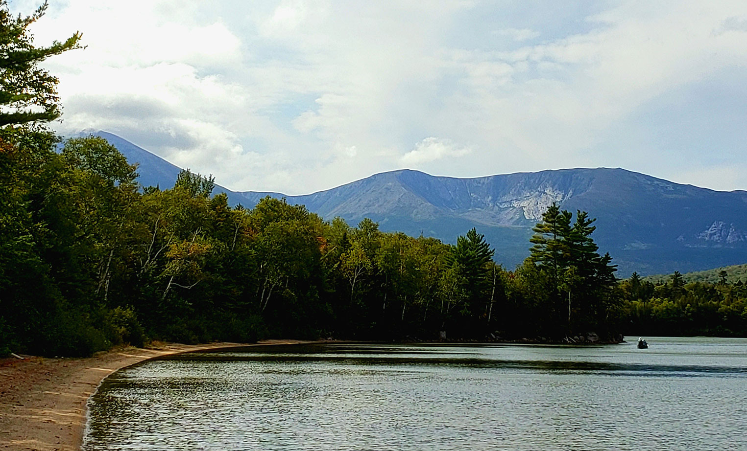 paddling Katahdin Lake