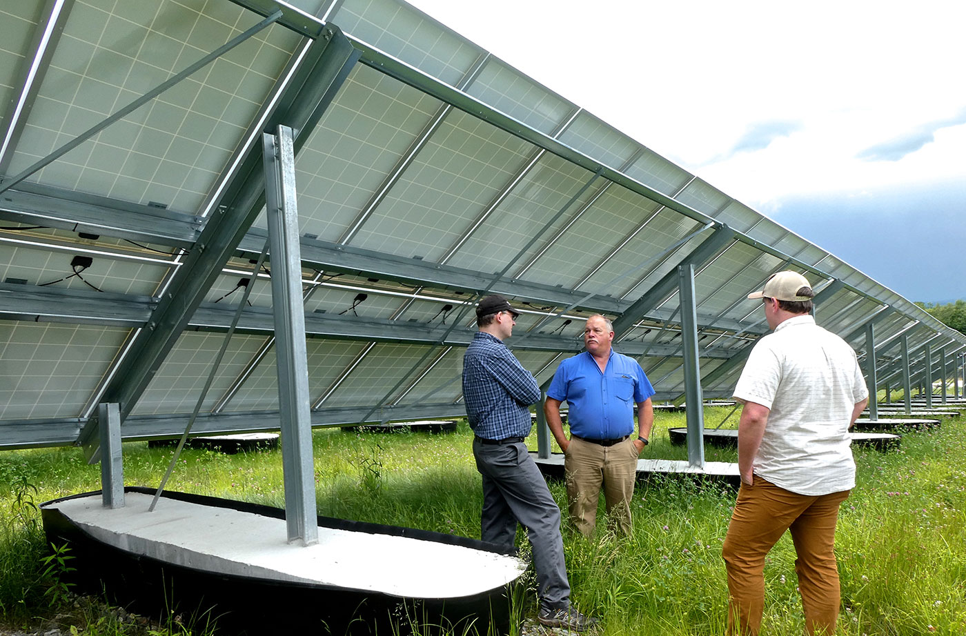 solar power array in Madison