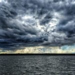 Storm from Square Lake in Aroostook County