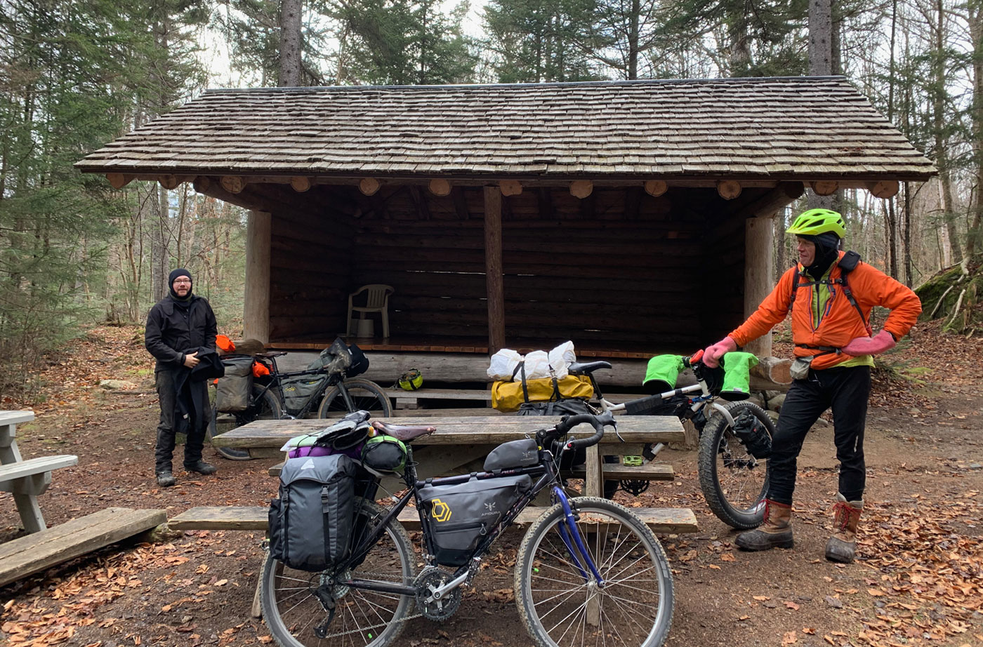 biking in Maine's North Woods