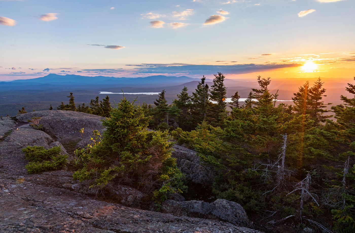 View toward Mt Katahdin