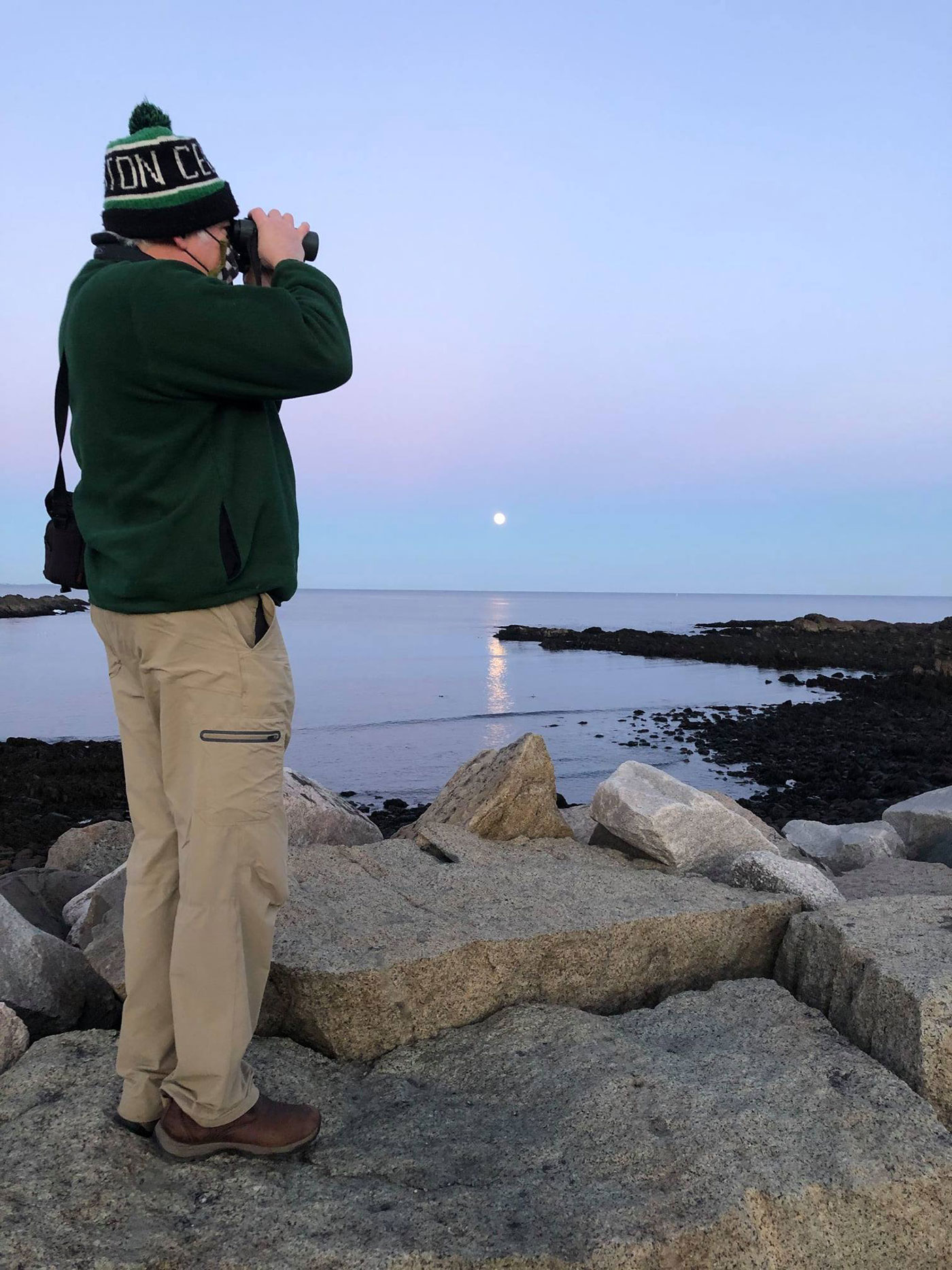 Jeff with binoculars