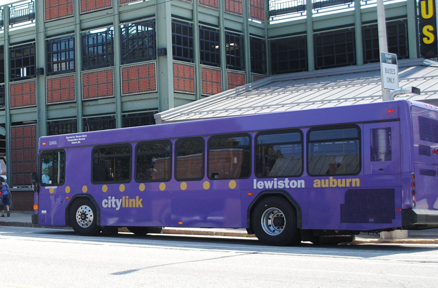 Lewiston-Auburn public buses