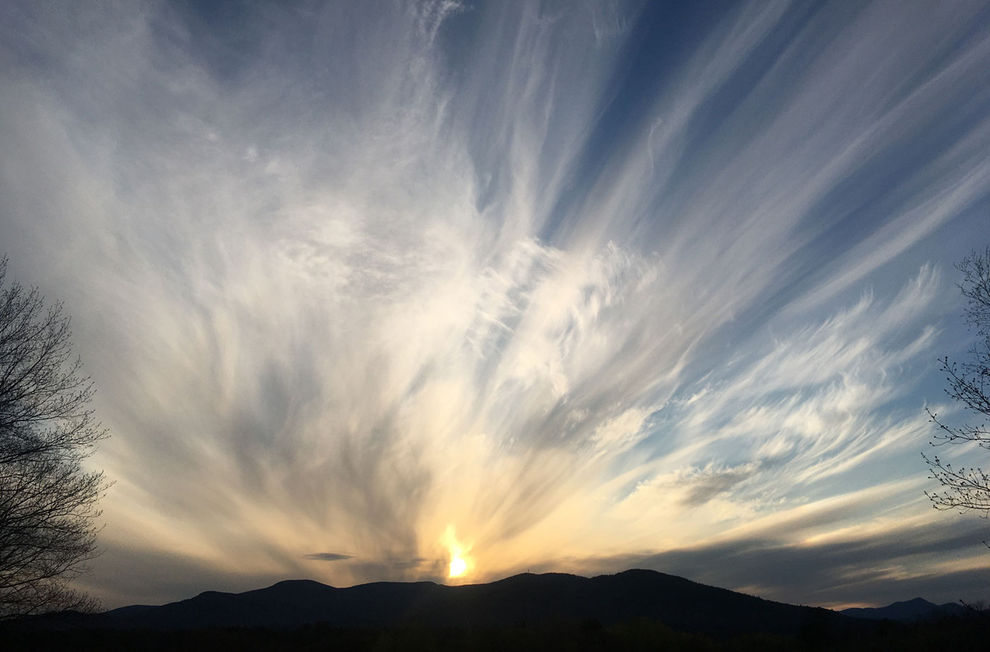 sunset view from Bethel