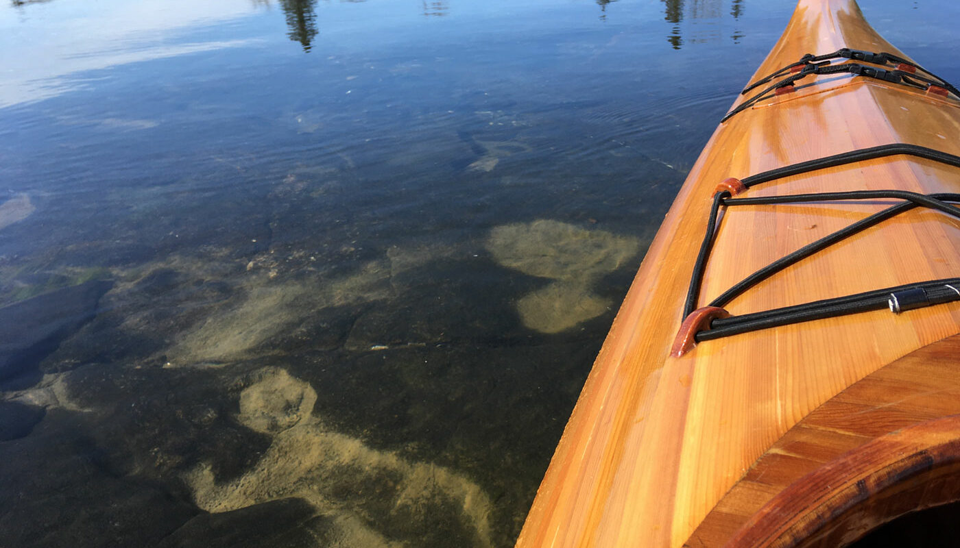 kayak in water