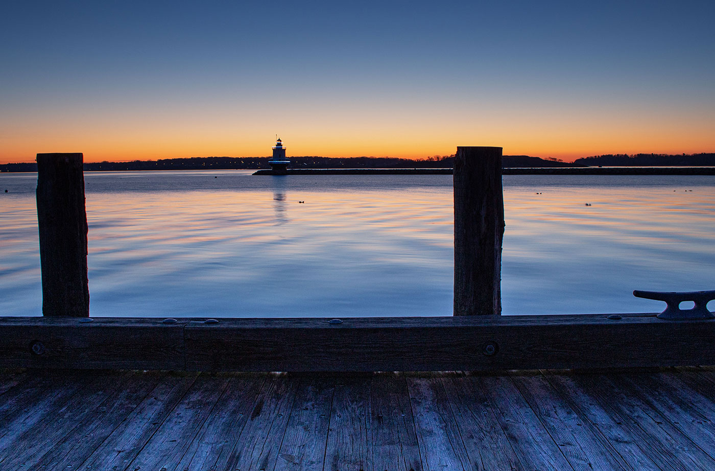 Maine lighthouse at sunrise