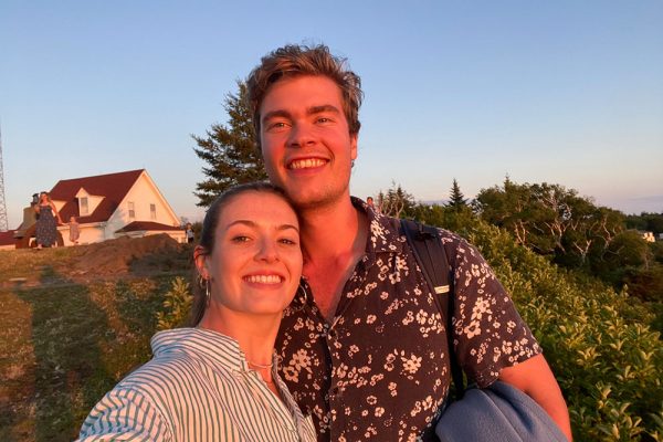 Hannah and Josh on Monhegan