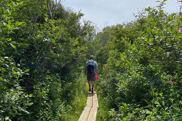 hiking on Monhegan