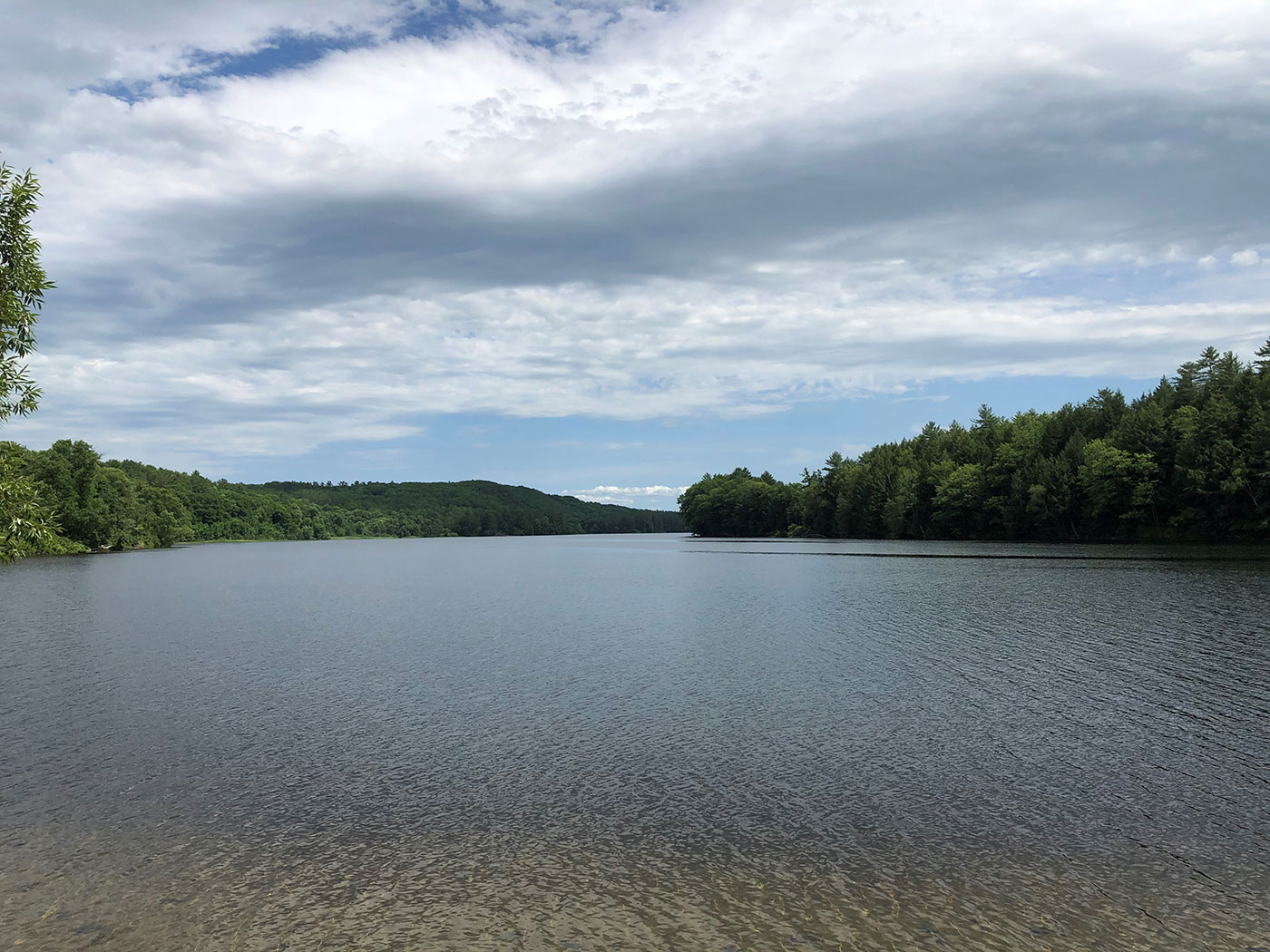 view up Kennebec River