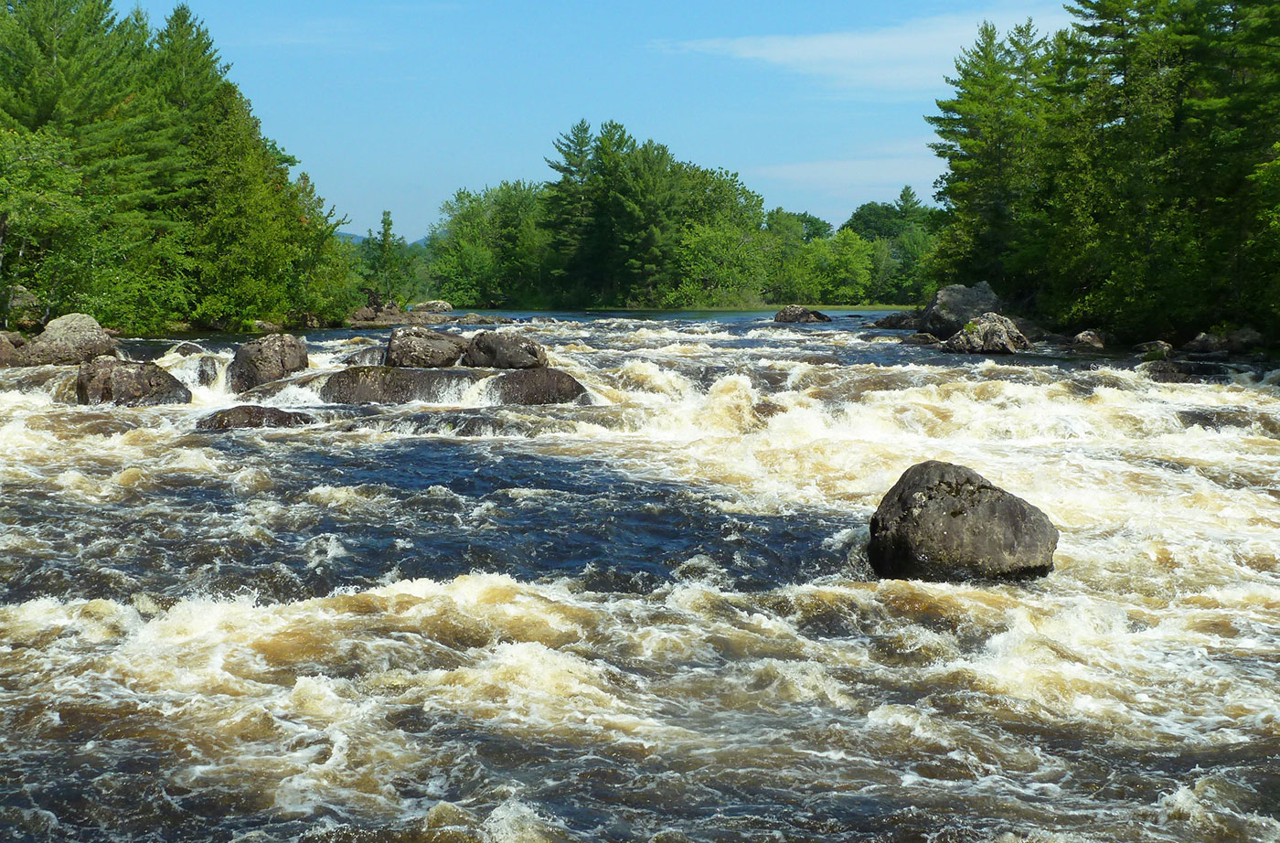 River flowing over rocks