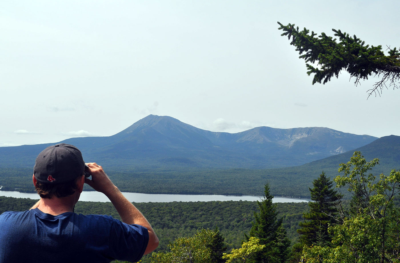 Todd looking at Katahdin